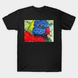 Rainbow Lorikeet - Acrylic T-Shirt